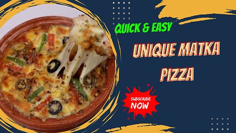 Unique Matka Pizza Recipe, Street Style Matka Pizza |Global Kitchen Delights!