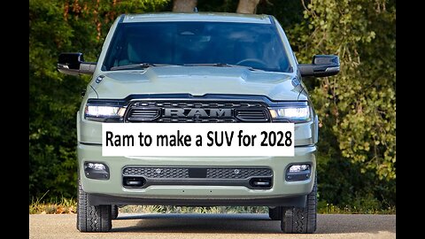 Ram to add SUV in 2028