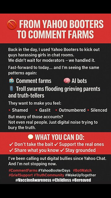 👢 FROM YAHOO BOOTERS TO COMMENT FARMS