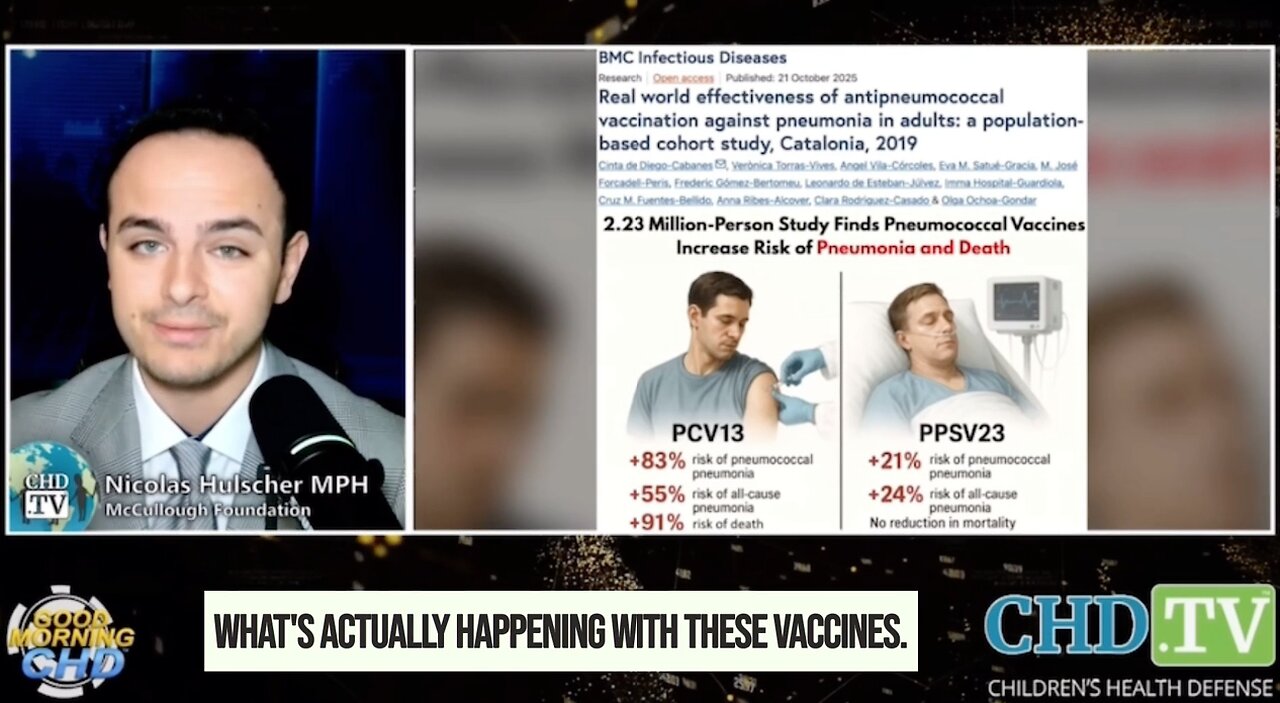 BREAKING-New Study on Pneumococcal Shots Show they may Increase Risk of Pneumonia & Death