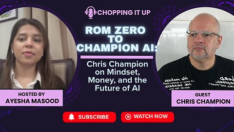 AI Is the Future—and If You Ignore It, You’ll Fall Behind | Chris Champion