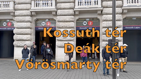 Kossuth tér - Deák tér - Vörösmarty tér metró - Budapest - Hungary #budapestsubway #budapest