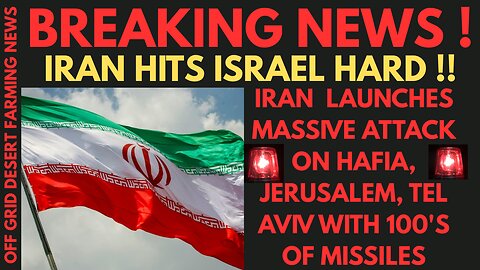 EMERGENCY ALERT !! IRAN LAUNCHES MASSIVE ATTACK ON ISRAEL DESTROYING THE OIL REFINERY IN HAIFA !!