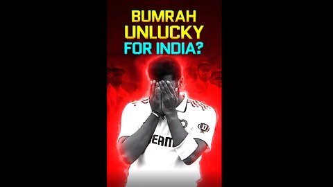 Jasprit Bumrah: The Unlucky Factor for Team India's Test Record?👀#cricket #cricketshorts #viralvideo