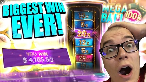 MY BIGGEST MEGA BALL WIN EVER!