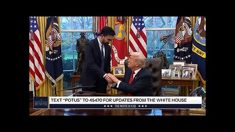President Trump Meets with Zohran Mamdani, Mayor-Elect, New York City