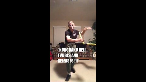 NUNCHAKU HELI TWIRLS AND RELEASES BY JKD SIFU MIKE GOLDBERG