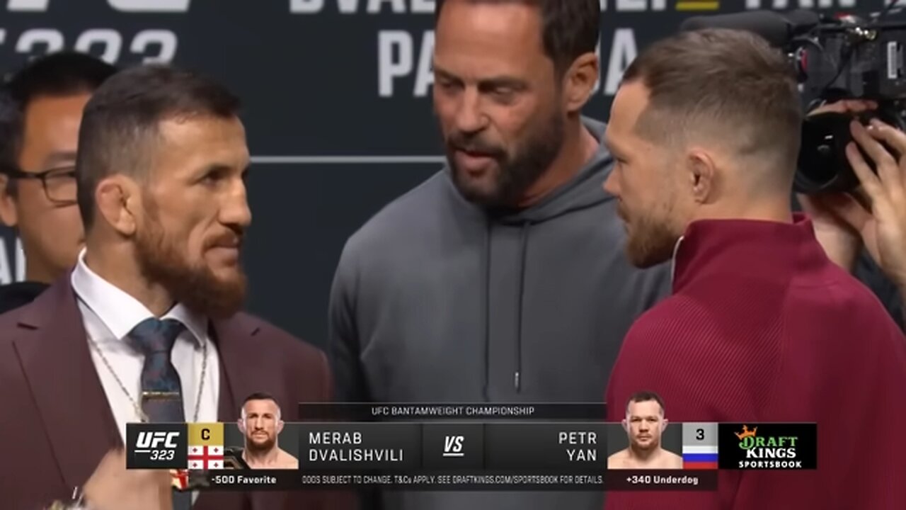 Faceoffs from the UFC 323 Press Conference