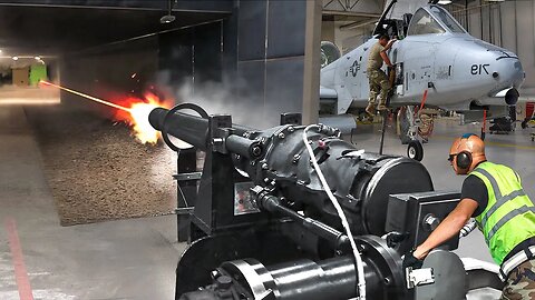Inside US Restricted Facility Test Firing A-10’s Feared 30mm Gatling Gun