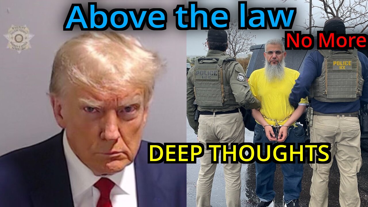 Deep Thoughts EP. 18 NO ONE IS ABOVE THE LAW. Left wing reaction to ACCOUNTABILITY