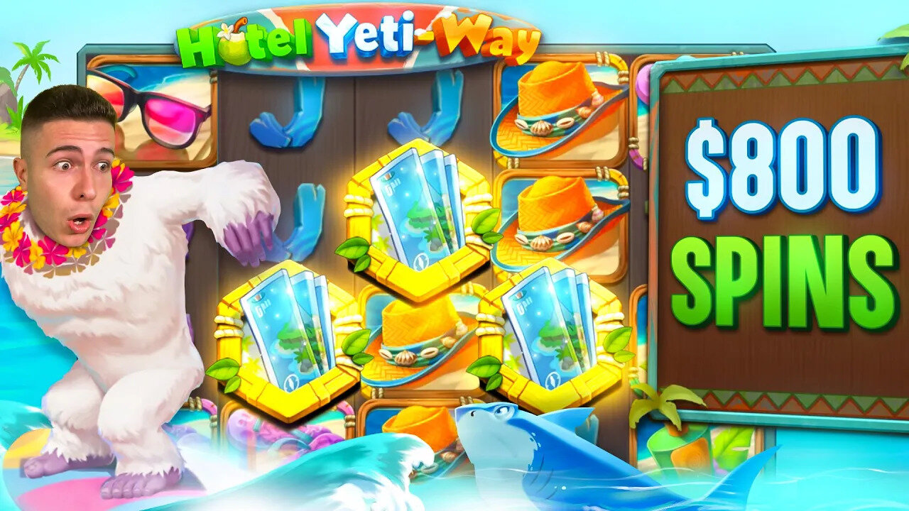$800 SPINS ON HOTEL YETI WAY ❄️ HIGH ROLL SESSION