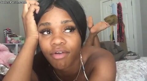 Ebony Feet ASMR | Beautiful Black Girl Soles Pose & Relaxing Sounds