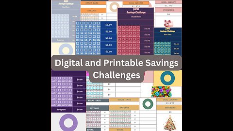 Digital and Printable Savings Challenges