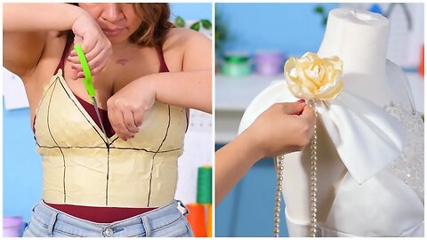 Transforming my mom’s traditional wedding dress into my dream!