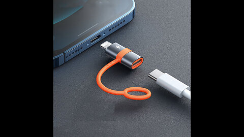 Type-C to Lightning Adapter, Support Charging and Syncing