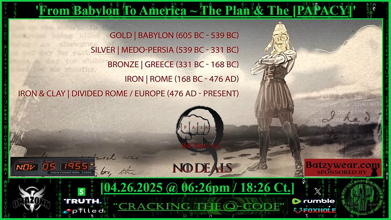 "CRACKING THE Q-CODE" ~ 'From Babylon To America ~ The Plan & The [PAPACY]'
