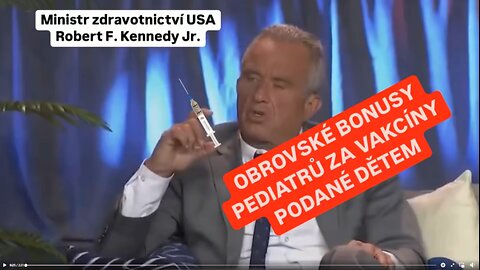 US ministr zdravotnictví RFK o očkování dětí