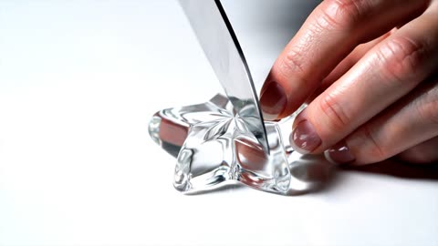 Satisfying Cutting Glass Star fruit ASMR