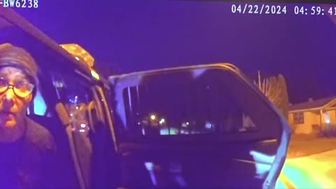Bodycam video of Sen. Nicole Mitchell's arrest is played in court during her felony burglary trial