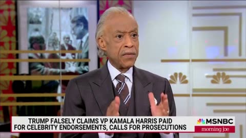Al Sharpton Accuses Trump of 'Race Baiting' over Allegations of Kamala 'Paying for Endorsements'