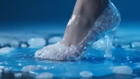 Incredible High Heel Shoe Forged from Ice