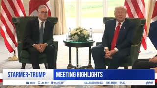 Trump, Keir Starmer Speak To Reporters At Trump Turnberry Resort, Scotland