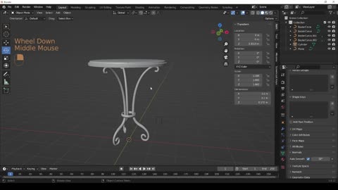 Blender basic (mesa de jardin)