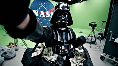 Darth Vader descubre el secreto de la NASA #darthvader #starwars #veo3 #mexico #ia #NASA