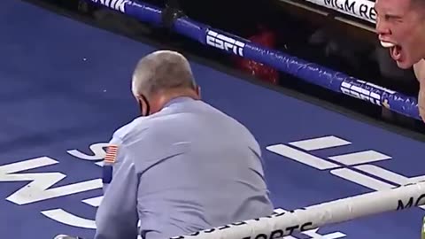 FACE-FIRST. When Oscar Valdez beat the bell and laid Berchelt out 😮‍💨