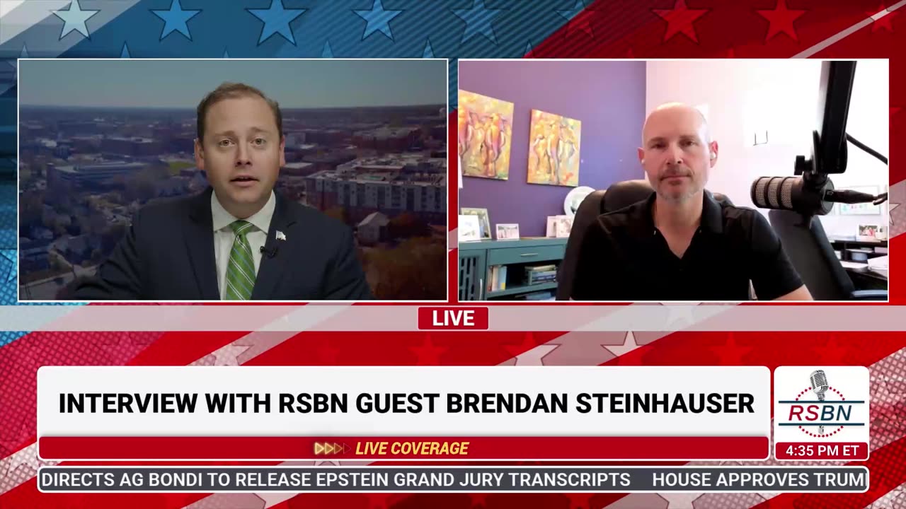 WATCH: Robert McNeily Interviews Brendan Steinhauser; CEO of The Alliance for Secure AI - 7/23/25