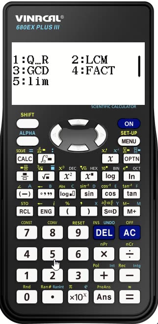 Thủ thuật Vinacal - Toán 11: Sử dụng máy tính để tính giới hạn (Limit)