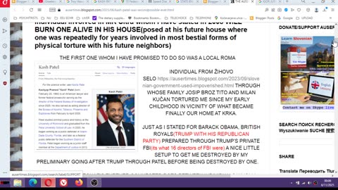 ALL ABOUT FBI DIRECTOR KASH PATEL VIOLENT LORD OF SCHIZOPHRENIA SINCE 1996