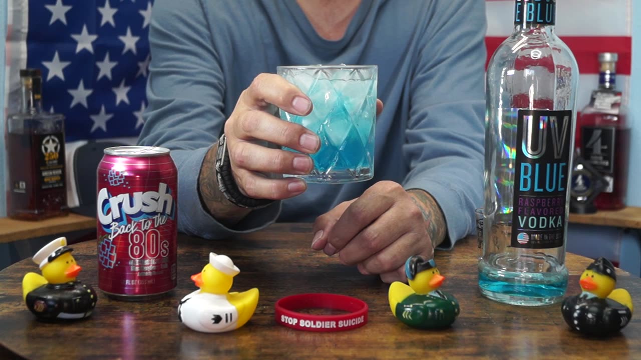 Roger Dufour - UV Blue Raspberry Vodka & Crush Back to the 80's Blue Raspberry