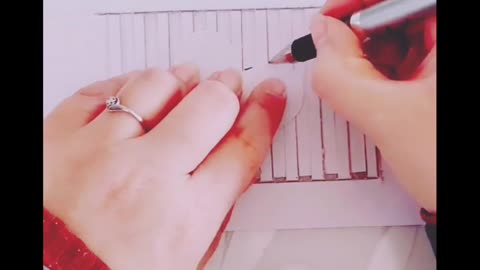 colourful paper love Art and Craft design