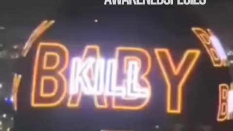 The Las Vegas sphere flashed a bunch of words ....