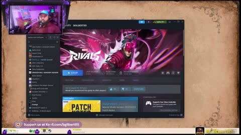 Bible reading, gaming, then close w/ prayer