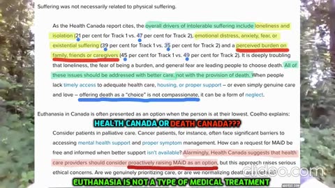 THE UK ASSISTED DYING BILL WILL MIRROR CANADA'S SATANIC "MAiD" RITUAL (SHARE)