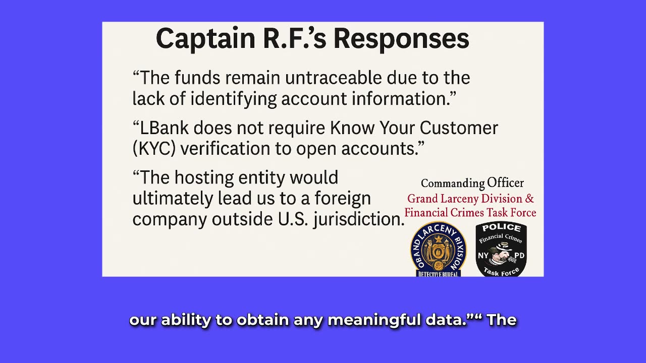 Part 21. The Final Excuse Letter from NYPD