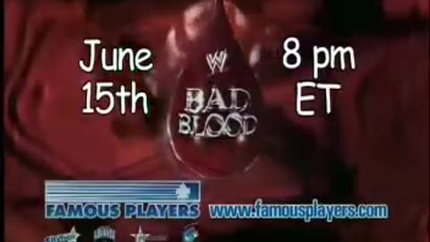 WWE Bad Blood 2003 original TV commercial