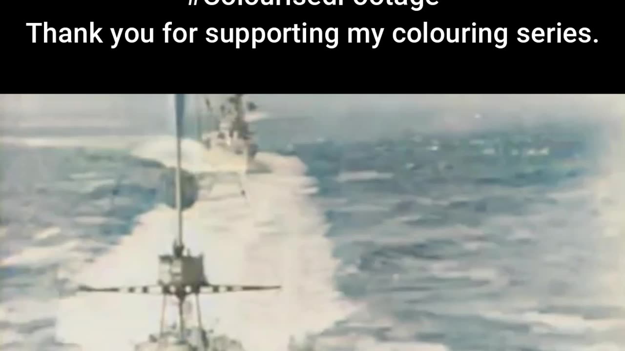 British Attack on Anchored Fleet #ColourisedHistory