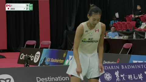 MICHELLE Li (CAN)[WS] vs Manami SUIZU (JPN) YONEX canada Open 2025 Badminton