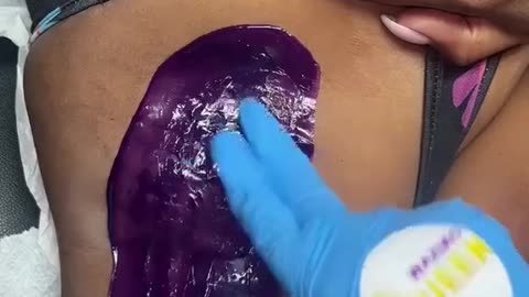 Underarm Waxing in Florida Using Sexy Smooth Purple Seduction Hard Wax by @waxingqueenadventures