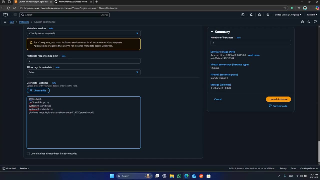 UserData, Metadata BY RAEED H #Studentmade | #ekascloud