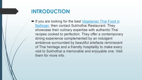 Best Vegetarian Thai Food in Ballinger