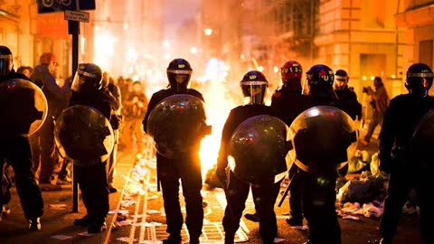 LEFTIST PROTESTERS CLASH WITH ICE