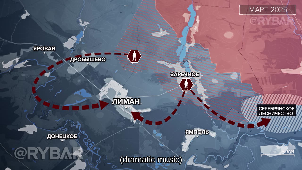 📝 🇷🇺🎣Fighting in the Lyman direction - Analysis of Rybar