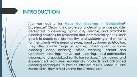 Are you looking for Move Out Cleaning in Celebration?