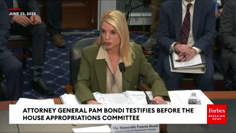 Pam Bondi Asked Point Blank 'How Many Iranian Sleeper Cells' Are In The US❓