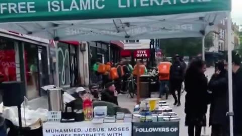 In UK you can give away Quran, but if you preach Gospel you will be arrested.