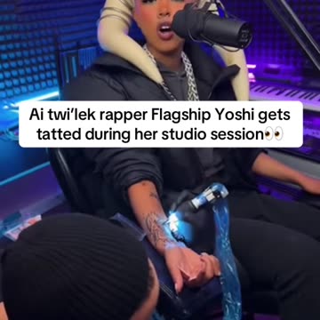 twi’lek rapper Flagship Yoshi spitting bars & getting tatted in the studio!!!